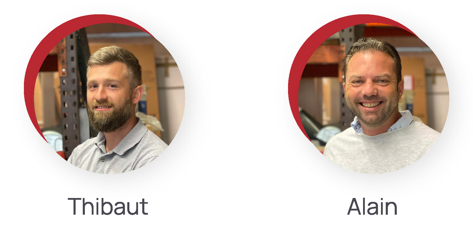 Nos conducteurs de travaux : Thibault et Alain